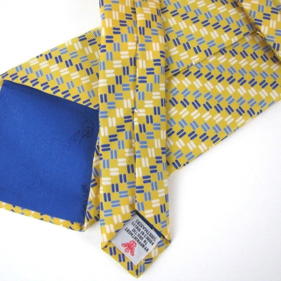 TURNBULL & ASSER Tie Dashes Checks Stripes Twill - Picture 4 of 6